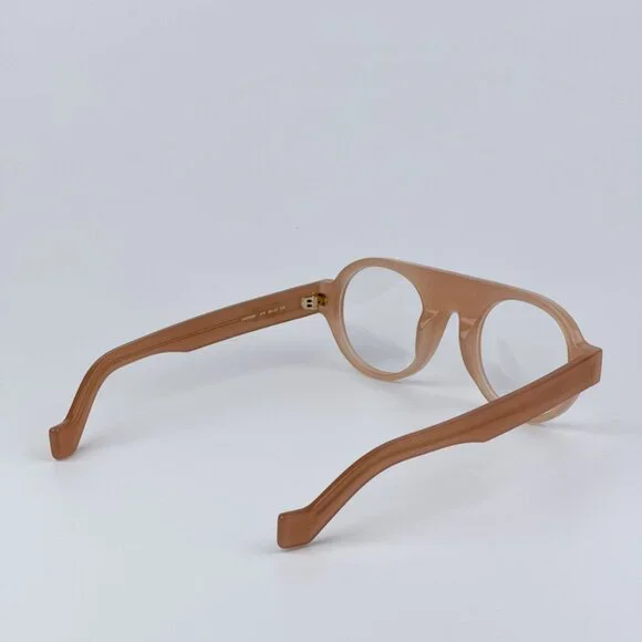 Loewe Women BRAND NEW Eyeglasses Shiny Light Pink Demo Round LW50009I 072